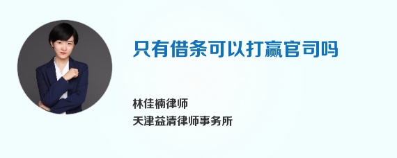 只有借条可以打赢官司吗