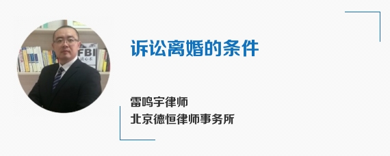 诉讼离婚的条件
