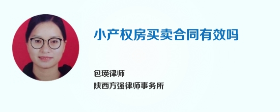 小产权房买卖合同有效吗