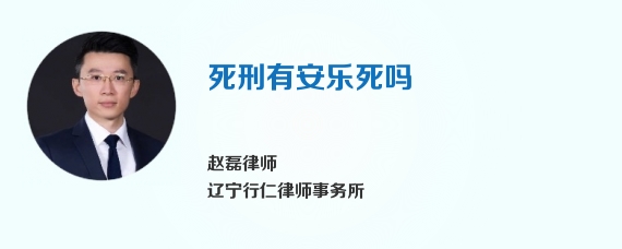 死刑有安乐死吗