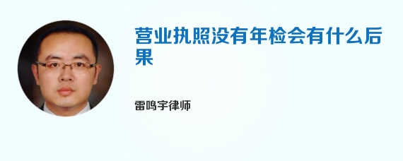 营业执照没有年检会有什么后果