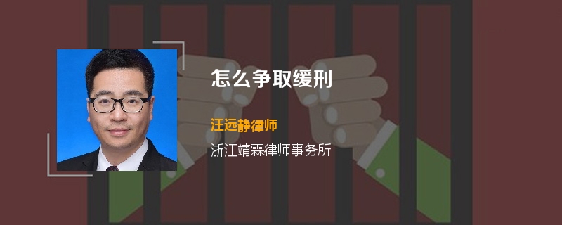 怎么争取缓刑