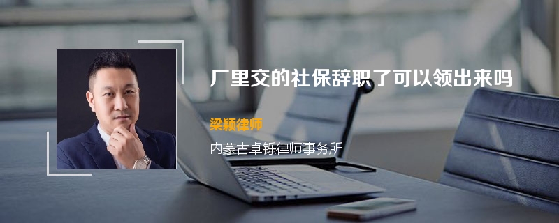 厂里交的社保辞职了可以领出来吗