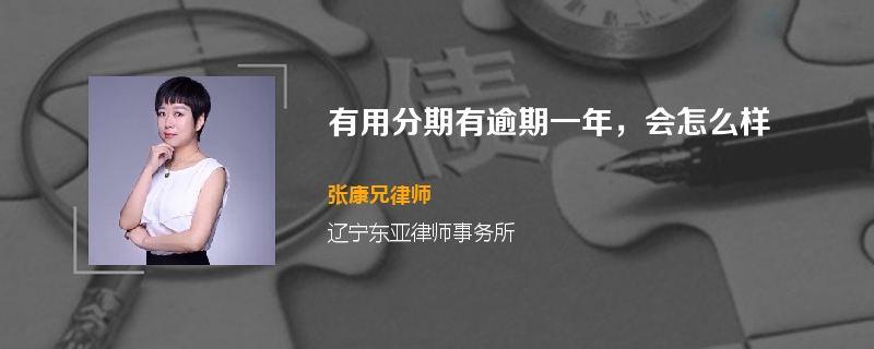 有用分期有逾期一年，会怎么样