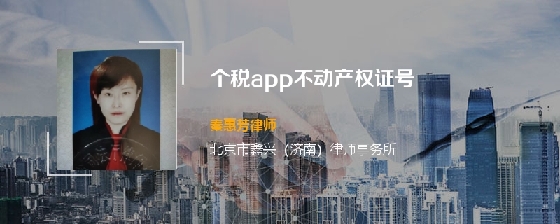 个税app不动产权证号