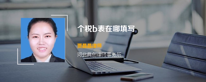 个税b表在哪填写