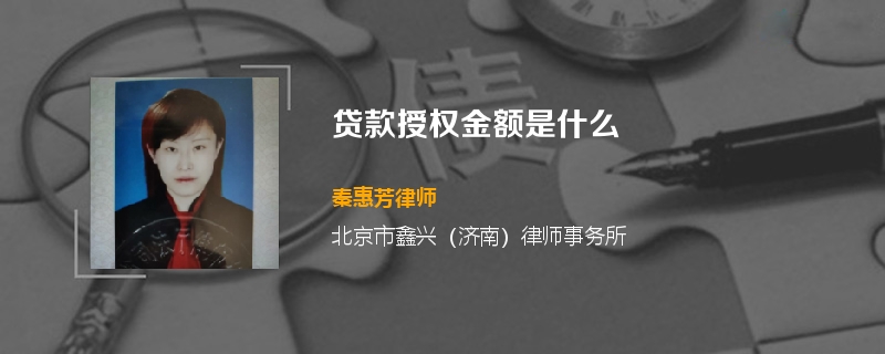 贷款授权金额是什么