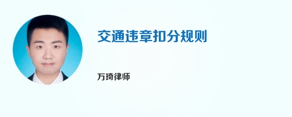 交通违章扣分规则