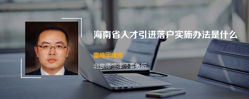海南省人才引进落户实施办法是什么