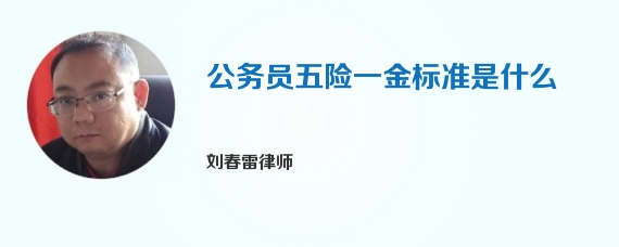 公务员五险一金标准是什么