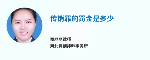 传销罪的罚金是多少