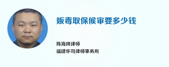 贩毒取保候审要多少钱