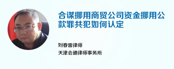 合谋挪用商贸公司资金挪用公款罪共犯如何认定
