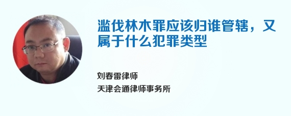 滥伐林木罪应该归谁管辖，又属于什么犯罪类型