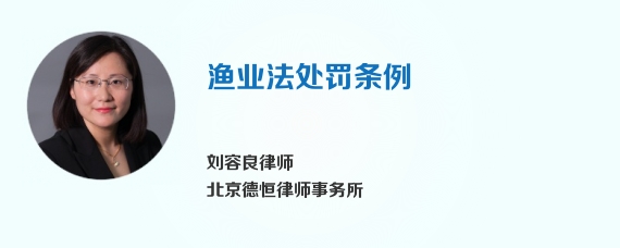 渔业法处罚条例