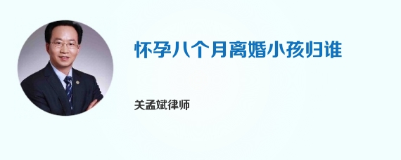 怀孕八个月离婚小孩归谁