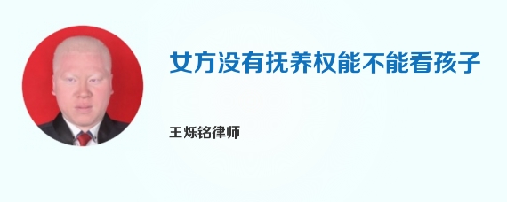 女方没有抚养权能不能看孩子