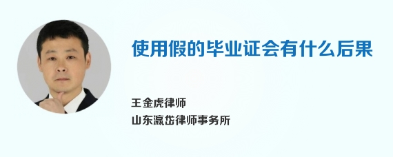 使用假的毕业证会有什么后果