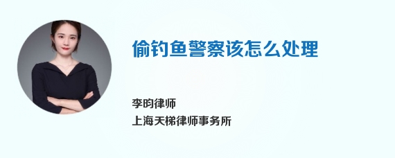 偷钓鱼警察该怎么处理