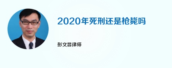 2020年死刑还是枪毙吗